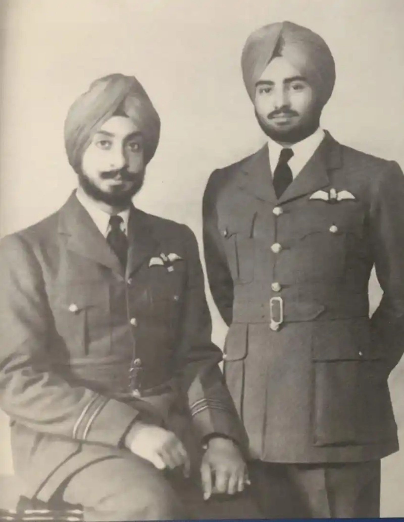 Dalip Singh Majithia with his uncle Surjeet Singh Majithia