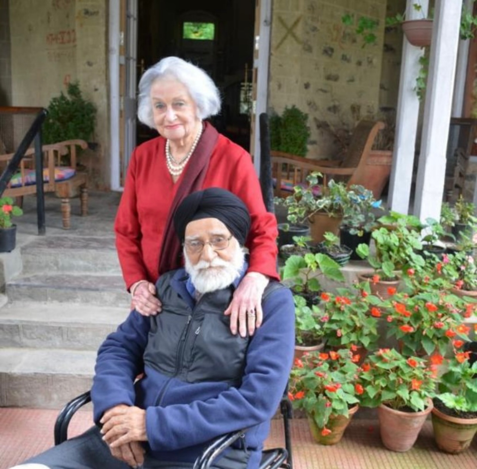 Dalip Singh Majithia and his wife Joan Sanders Majithia
