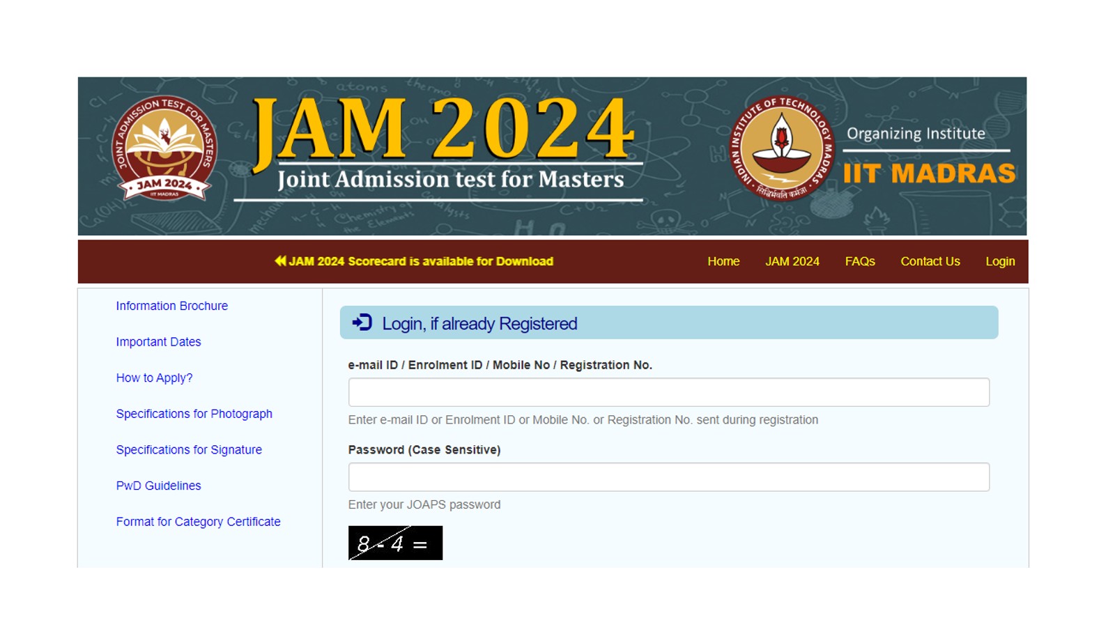 IIT JAM Result 2024 How to download scorecard at jam.iitm.ac.in