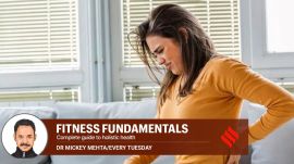 lower back pain fitness The right posture is one where your stomach is stretched, which stimulates your organs and helps oxygen-rich blood enter your organs, nourishing and rejuvenating them.