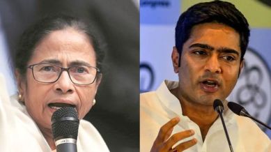 West Bengal Chief Minister Mamata Banerjee and her nephew Abhishek Banerjee