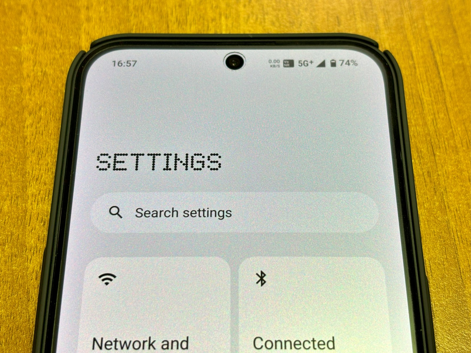 matte screen guard grain