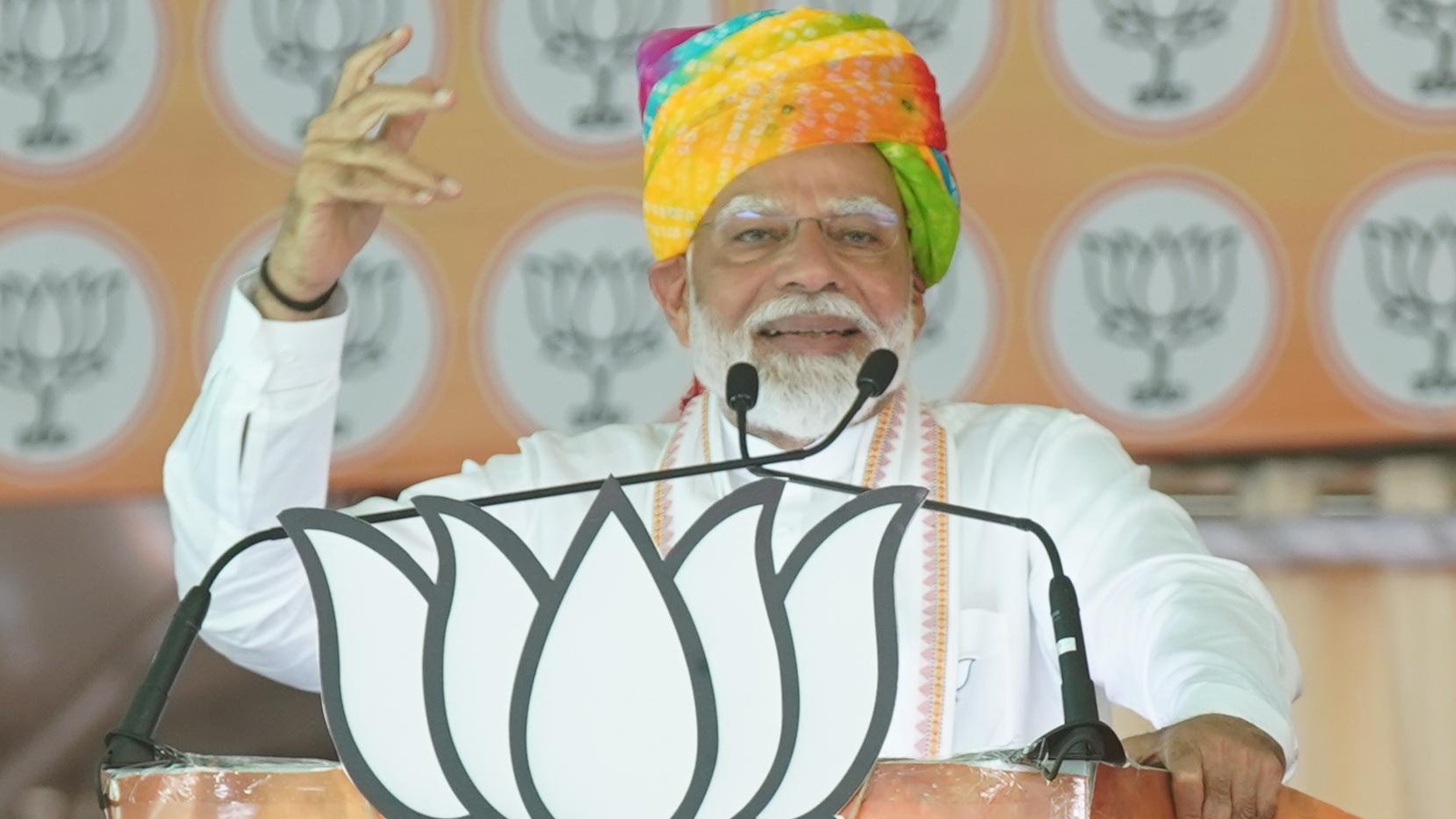 Congress govt used to say Muslims have first right to wealth and they will distribute wealth to those who have more children: PM Modi in Rajasthan |  Election news
