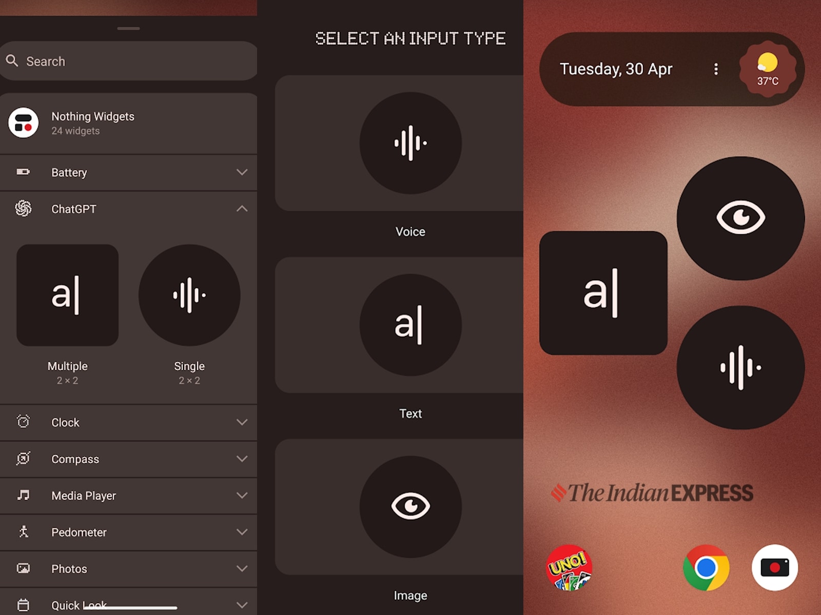 ChatGPT widgets