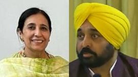 Bhagwant Mann Parampal Kaur Sidhu