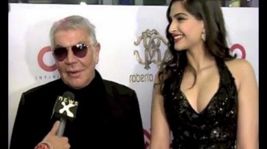 Sonam Kapoor with Roberto Cavalli