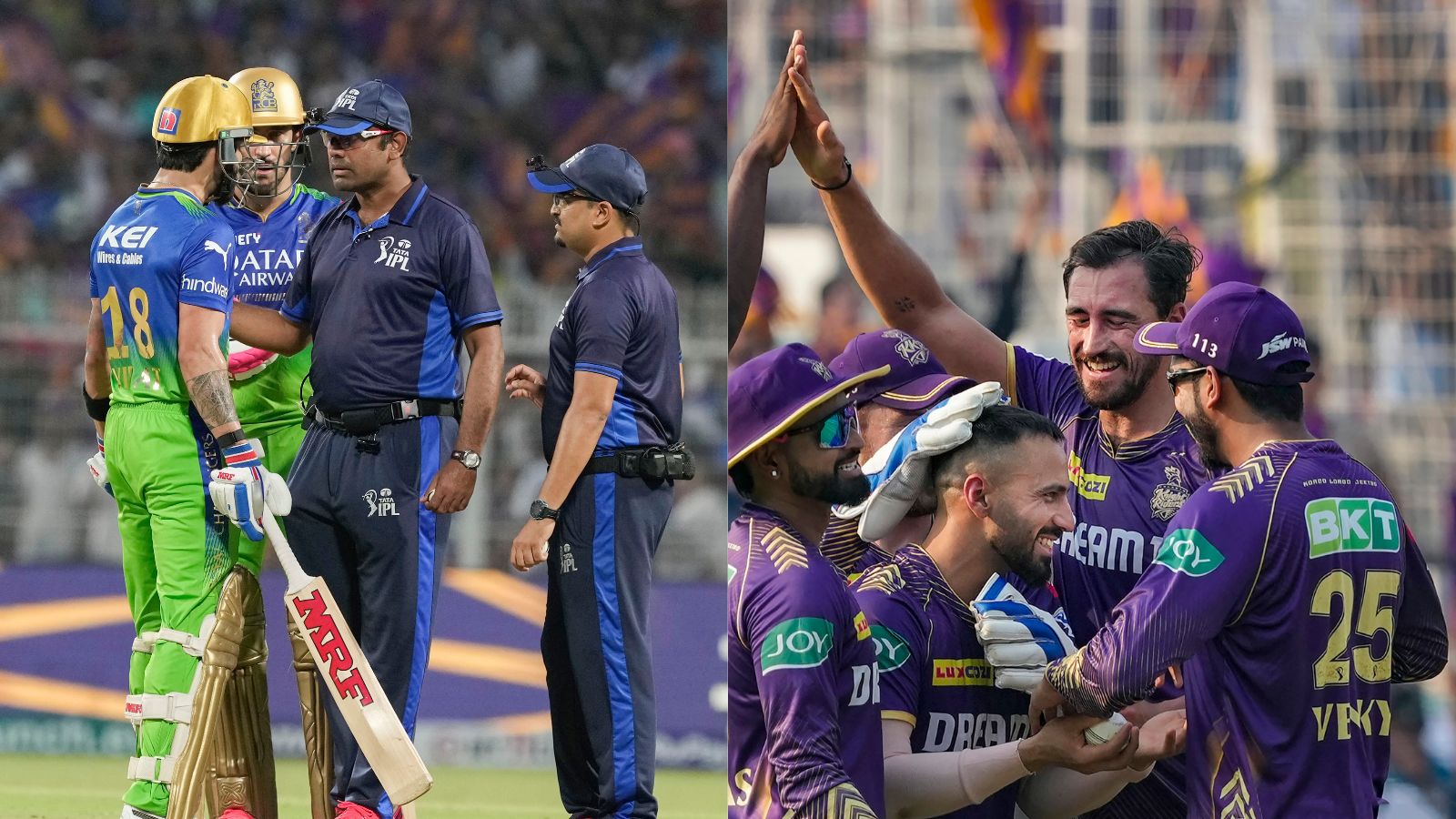 KKR vs RCB, emotional rollercoaster: From Virat Kohli’s fury to Mitch Starc’s mini recovery, what caught our eye in a crazy game at Eden Gardens thumbnail