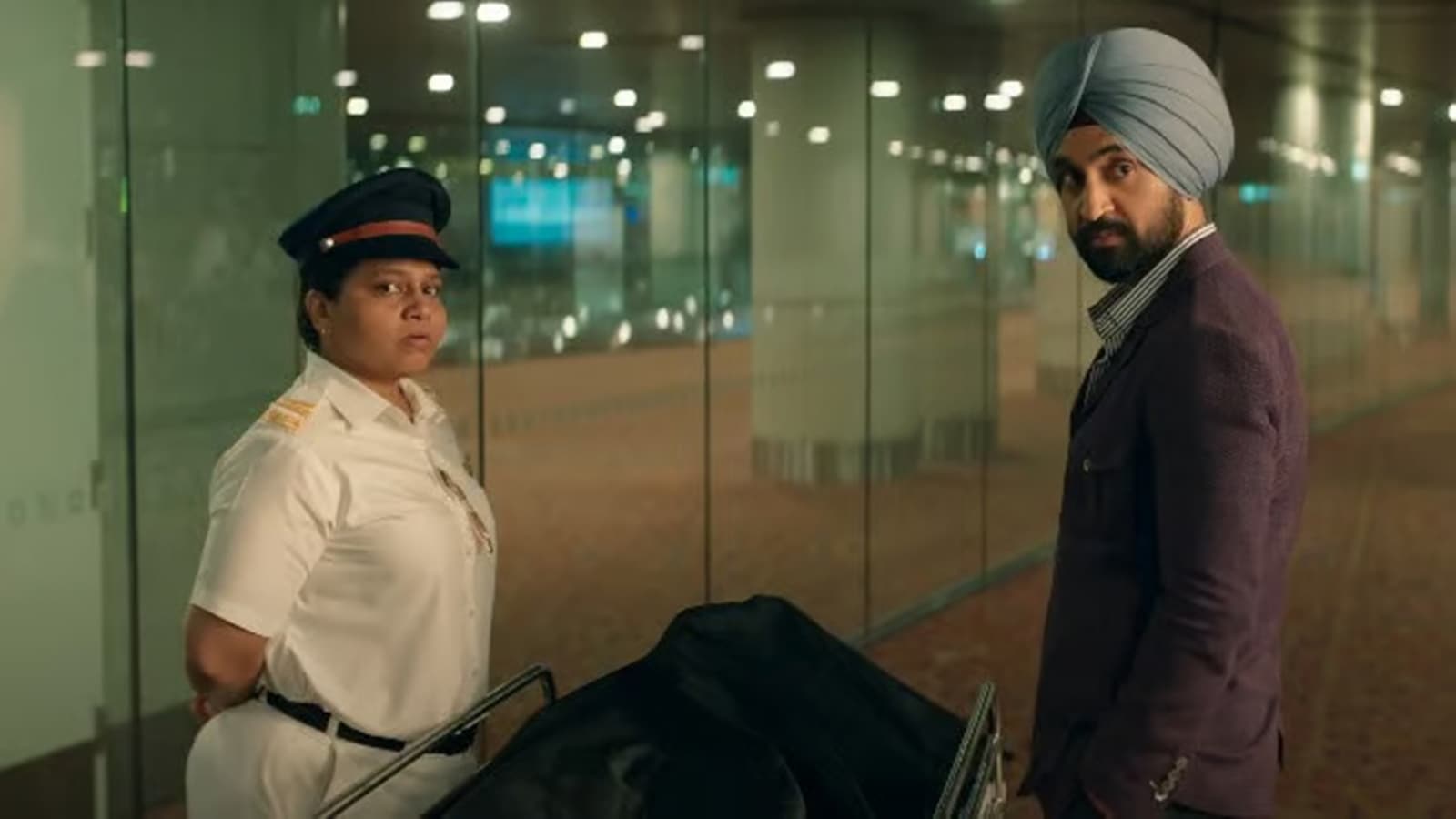 crew actor trupti with diljit dosanjh