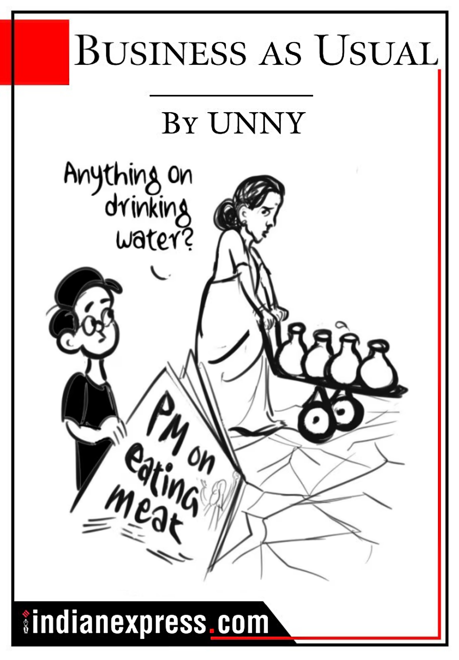 Business As Usual by Unny, cartoon