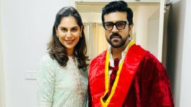 Ram Charan received an honorary doctorate from Vels University, Chennai