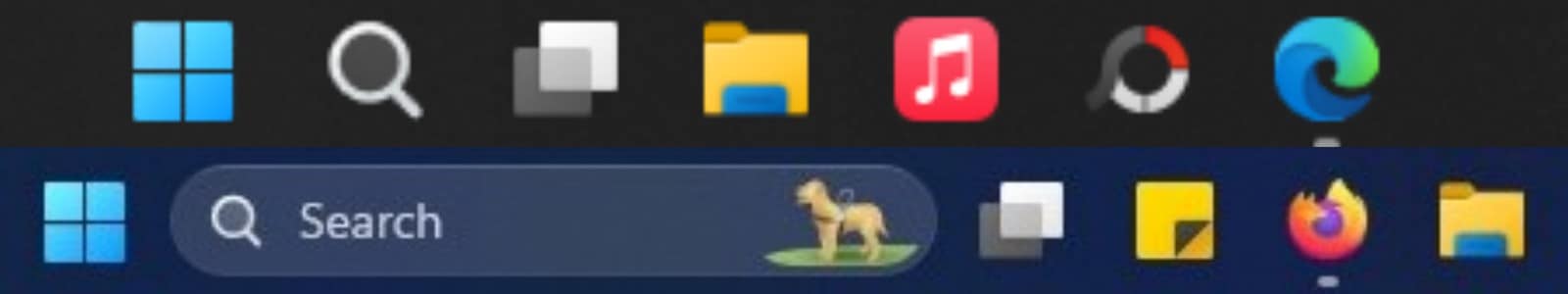 windows 11 taskbar search
