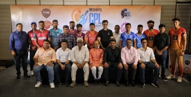 Cricket Premier League 2024, Gujarat CPL 2024, Gujarat CPL launch, Gujarat CPL team, Gujarat CPL team name, Indian Express News (Express Photo: Nirmal Harindran)