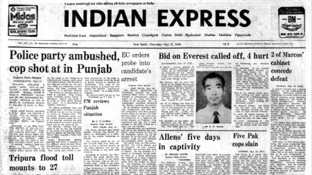 Tripura Floods, Punjab Cops Attacked, No Everest Climb, CBSE Class 12 Results, 40 years, editorial, Indian express, opinion news, indian express editorial