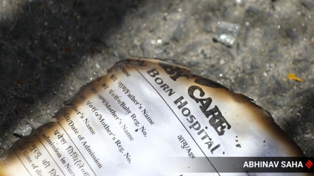 delhi hospital fire babies dead