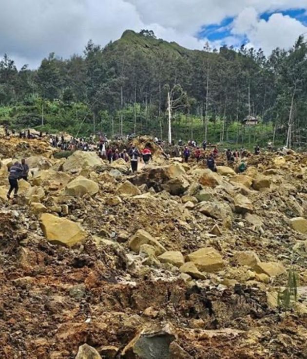 Rescue operations are still underway as the unstable terrain, remote location and nearby tribal warfare are hampering relief efforts in Papua New Guinea. (Reuters)
