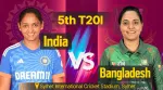 IND vs BAN Live Score: India had defeated Bangladesh by via the DLS method in a rain-hit fourth T20I earlier in the week.