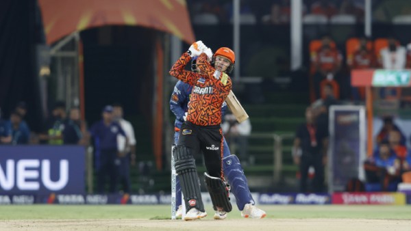 Abhishek Sharma of Sunrisers Hyderabad plays a shot during match 57 of the Indian Premier League season 17 (IPL 2024) between Sunrisers Hyderabad and Lucknow Super Giants held at the Rajiv Gandhi International Stadium, Hyderabad on the 8th May 2024.