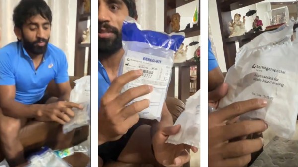A clip posted by Olympic medal-winner Bajrang Punia on social media where he claims that the doping kits were expired.