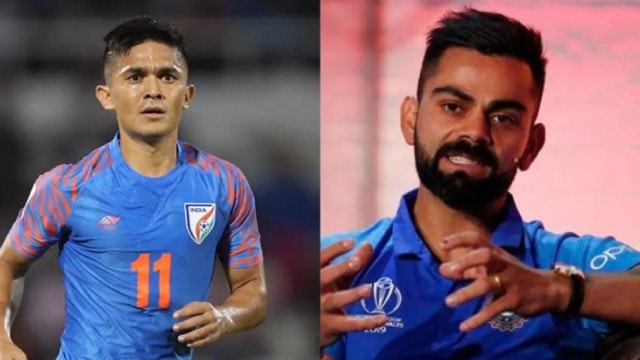 Sunil Chhetri Virat Kohli