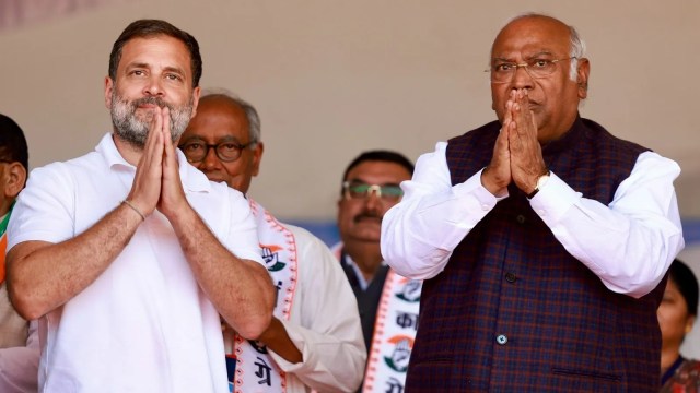 Congress President Mallikarjun Kharge, Rahul Gandhi