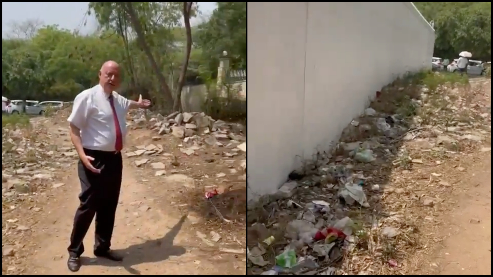 Ambassador to India Highlights Garbage Menace Behind Embassy
