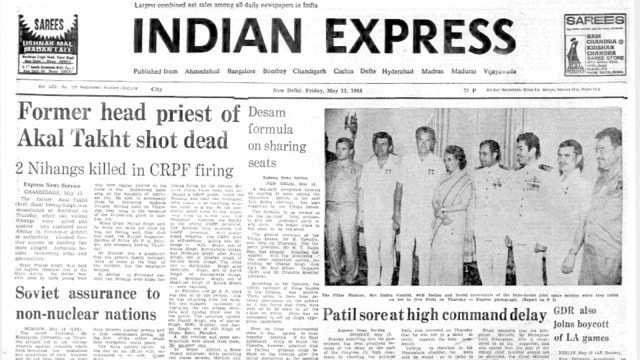 National Film Awards, National Film Awards winner, Shabana Azmi, Om Puri, Giani Pratap Singh assassination, Nihangs killed, akal takht chief shot dead, express old news, indian express archive news