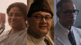 RJ Malishka will play Sarojini Naidu, Rajesh Kumar will essay the role of Liaquat Ali Khan and KC Shankar will be seen as V P Menon in Freedom at Midnight. (Photos: Instagram/sonyliv)