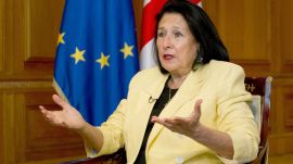 Georgia president vetoes Russian law