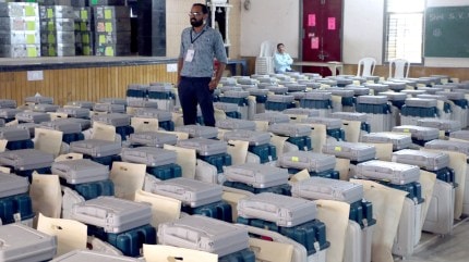 Gujarat polling booths, polling in Gujarat, Gujarat Police, Narendra Modi, polling machinery, Electronic voting machines, Aaliya Bet Island, polling booth, indian express news