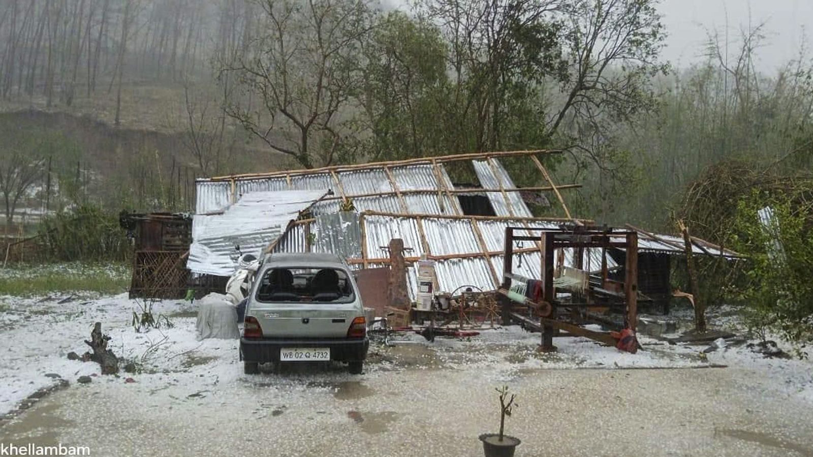 Manipur hailstorm. hailstorm, Manipur, houses damaged, Manipur hailstorm deaths,