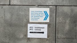 Now commuters complain that the direction boards at the exit and entry points of the stations are very small.