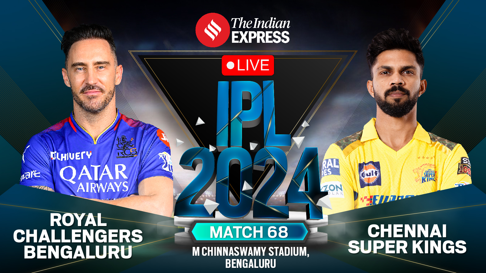 Score en direct RCB vs CSK, IPL 2024 : Chennai 85/2 (219 à gagner) contre Bengaluru |  Actualités sur le cricket