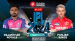 IPL 2024 Live Score: Get Rajasthan Royals (RR) vs Punjab Kings (PBKS) Live Score Updates from Barsapara Cricket Stadium