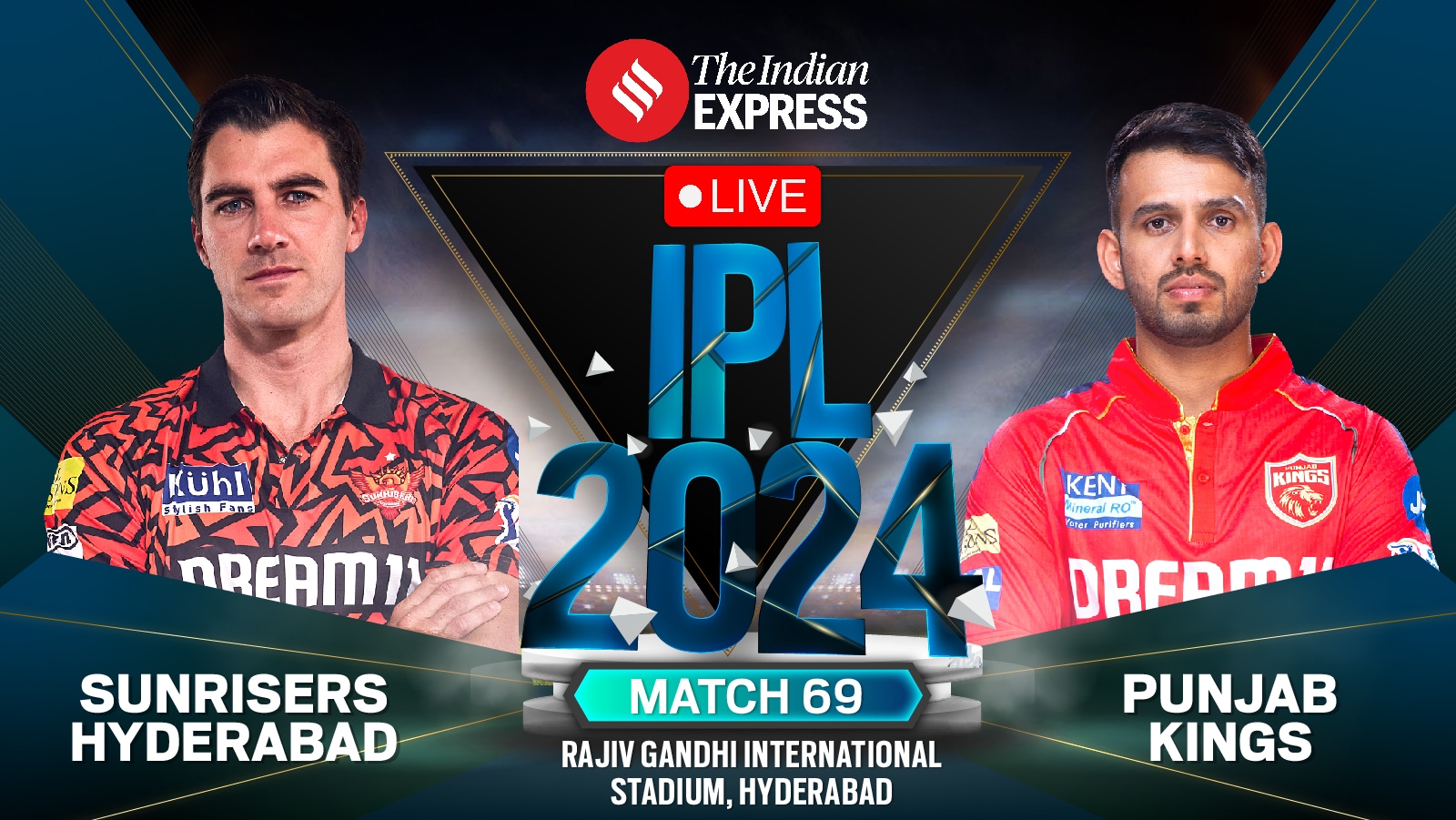 SRH vs PBKS Live Score, IPL 2024: Rain likely play spoilsport in Hyderabad