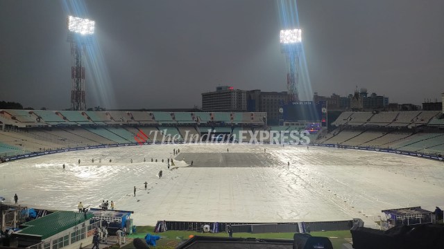 The IPL match today between KKR and MI could be interrupted by rains