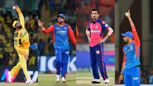 (L-R) In Ravindra Jadeja, Kuldeep Yadav, Yuzvendra Chahal and Axar Patel, India have picked four spinners in their T20 World Cup squad. (PTI)