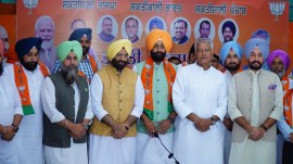Ravi Karan Singh Kahlon, Shiromani Akali Dal, BJP, Punjab Assembly speaker, Nirmal Singh Kahlon, Dera Baba Nanak, Sukhjinder Singh Randhawa, Gurdaspur Lok Sabha constituency, Fatehgarh Churian, Sunil Jakhar, Bikram Singh Majithia, Youth Akali Dal, Sukhbir Singh Badal, Daljeet Singh Cheema, Sukhjinder Randhawa, Arvind Kejriwal, Manjinder Singh Sirsa, AAP, Congress, Lok Sabha elections, Chandigarh, Yadwinder Singh Manochahal, Parmeet Singh Bedi, Ludhiana, Karan Warring, Sandeep Sekhon, Harman Kular, Simran Grewal, Gurdeep Singh Rauni