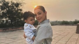 Kajal Aggarwal says she went back to the sets of Shankar’s Kamal Haasan-starrer Indian 2 just two months postpartum (Photos: Instagram/kajalaggarwalkkitchlu)