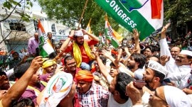 Kanhaiya Kumar, Kanhaiya files nomination, kanhaiya nomination rally, Congress’s NE Delhi candidate, kanhaiya slogans, kanhaiya rally slogans, Lok Sabha elections 2024, indian express news