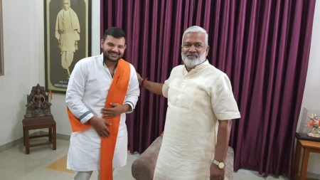 Karan Bhushan Singh (Left), BJP (Source: X/@KaranBhushanSi1)
