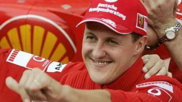 Michael Schumacher watches auction,