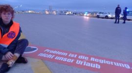 Climate activists arrested as they breach German airport
