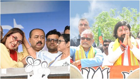 Lok Sabha elections 2024, Birbhum poll math, Birbhum Lok Sabha constituency, Trinamool Congress, Lok Sabha elections 2024, Satabdi Roy, BJP, Debashish Dhar from Birbhum seat, INDIAN EXPRESS NEWS