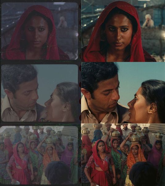 Manthan stills before and after restoration