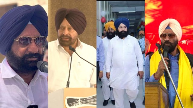 Firozpur Lok Sabha Constituency: Nardev Singh Bobby Mann, Jagdeep Singh Brar, Sher Singh Ghubaya and Rana Gurmit Singh Sodhi (L-R)