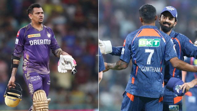 Sunil Narine's belligerent start for KKR and a slew of amazing catches were the key moments from Sunday night in Lucknow. (BCCI)