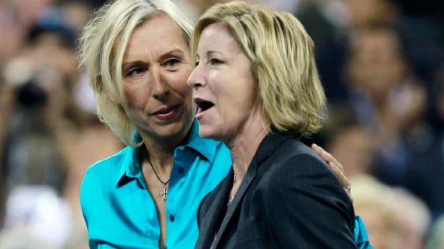 Martina Navratilova, left, and Chris Evert have been the most vocal critics of Saudi's investment in the sport. (AP)