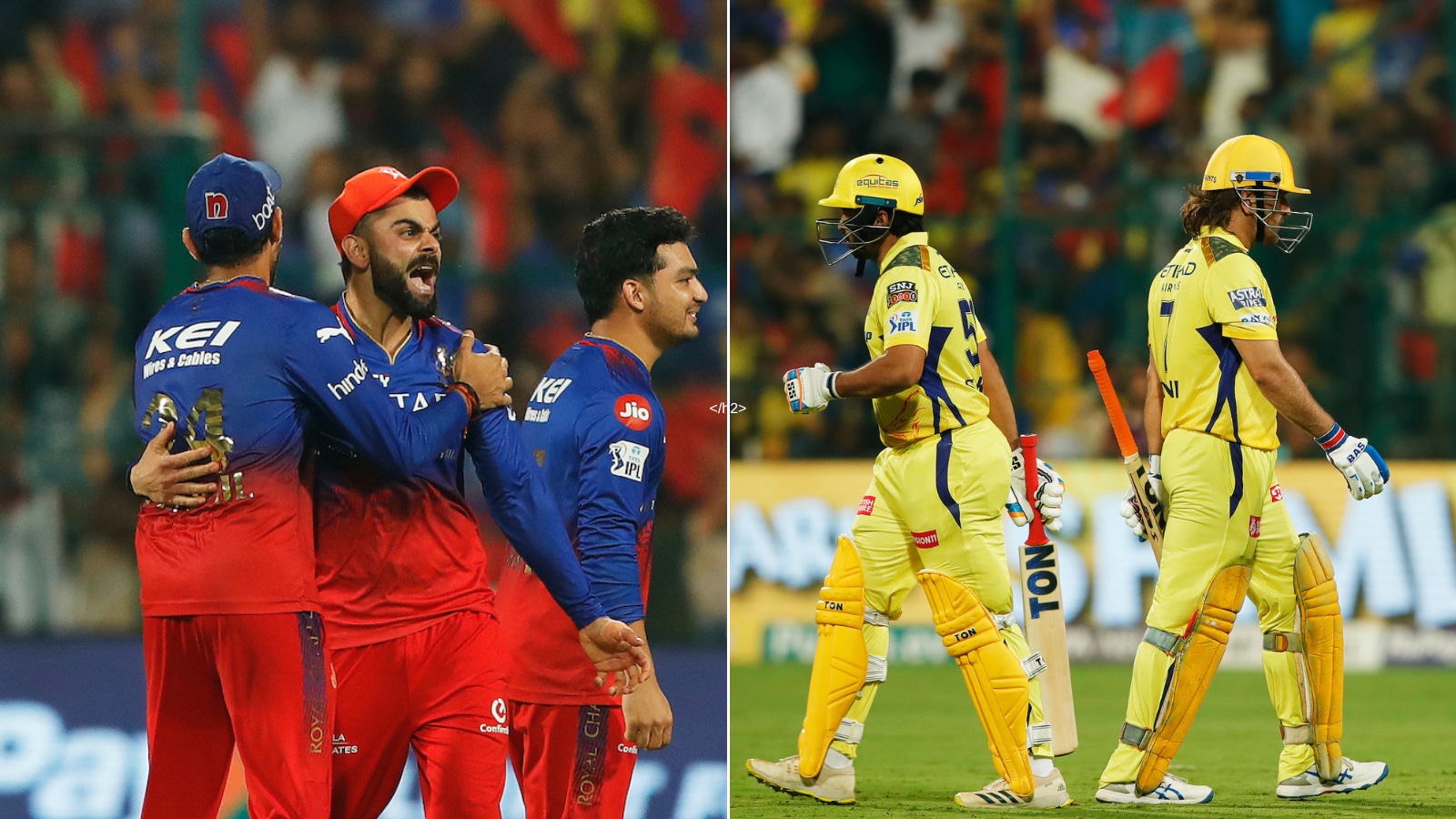 RCB vs CSK emotional rollercoaster: Close but not quite for MS Dhoni, Virat Kohli’s sublime six-hitting and more