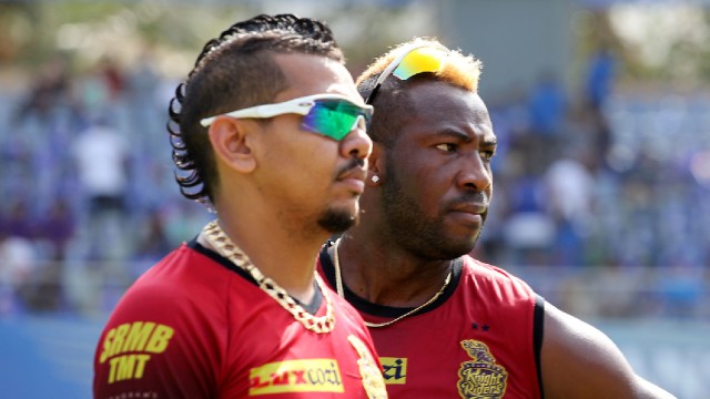 Sunil Narine and Andre Russell will be in focus for KKR during the IPL 2024 Playoffs. (Sportzpics)