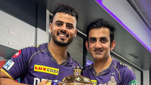 Nitish Rana on Tuesday shared Gautam Gambhir's message after confirming his KKR return in September 2023. (X)